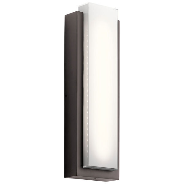 Dahlia Architectural Bronze Two-Light Outdoor LED Tall Wall Mount, image 1