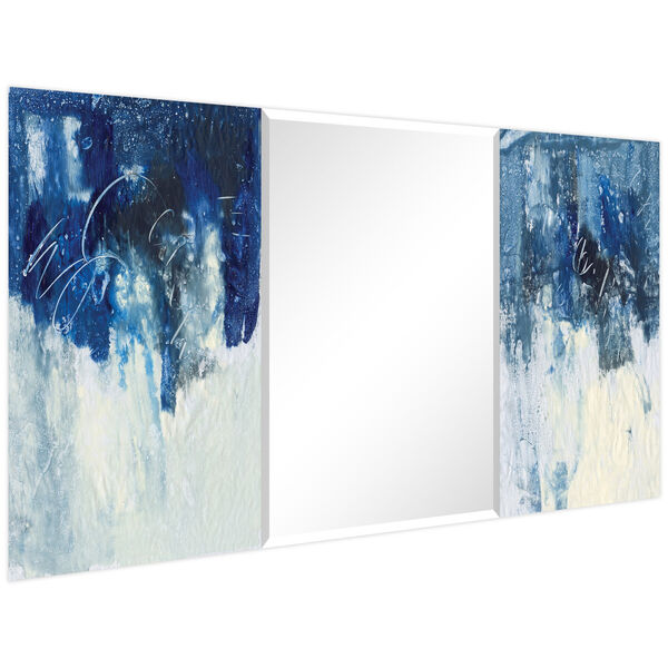 Blue 32 x 64-Inch Rectangular Beveled Wall Mirror, image 2