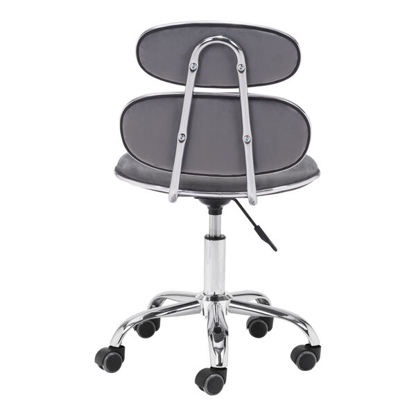 Iris Gray and Silver Office Chair, image 5
