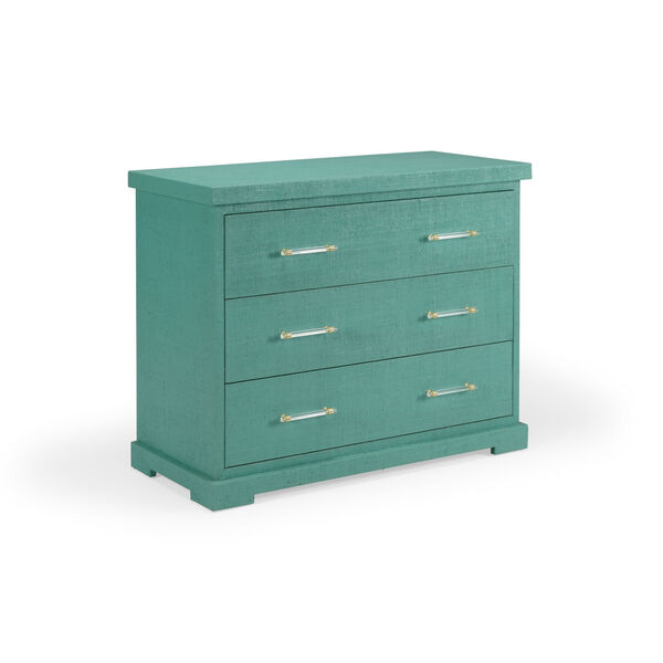 Shayla Copas Teal Green and Clear Chest, image 1