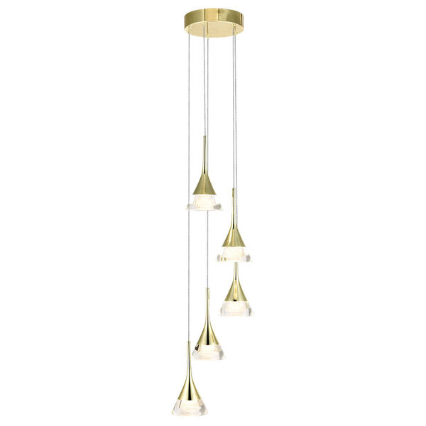 Amalfi Gold Integrated LED Chandelier, image 2