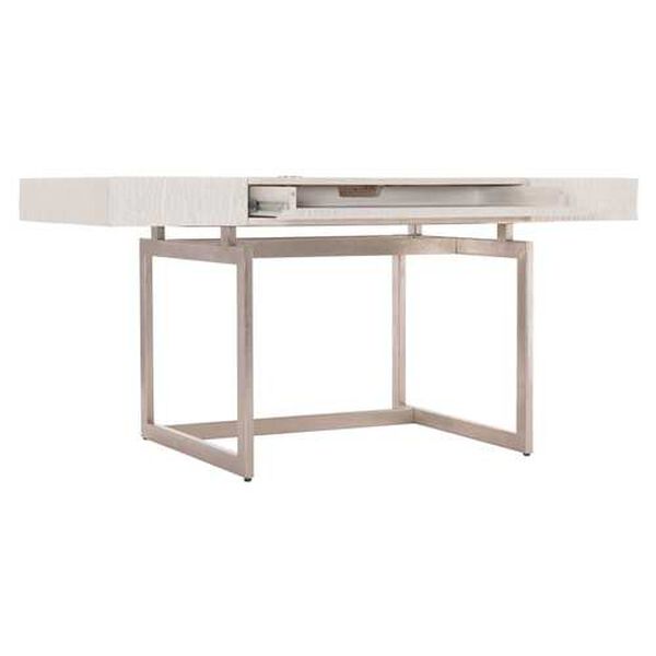Solaria Weathered Bone and Stainless Steel Desk, image 3