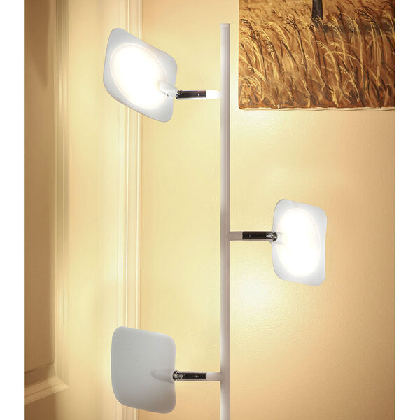 Tree White Three-Light Integrated LED Floor Lamp, image 3