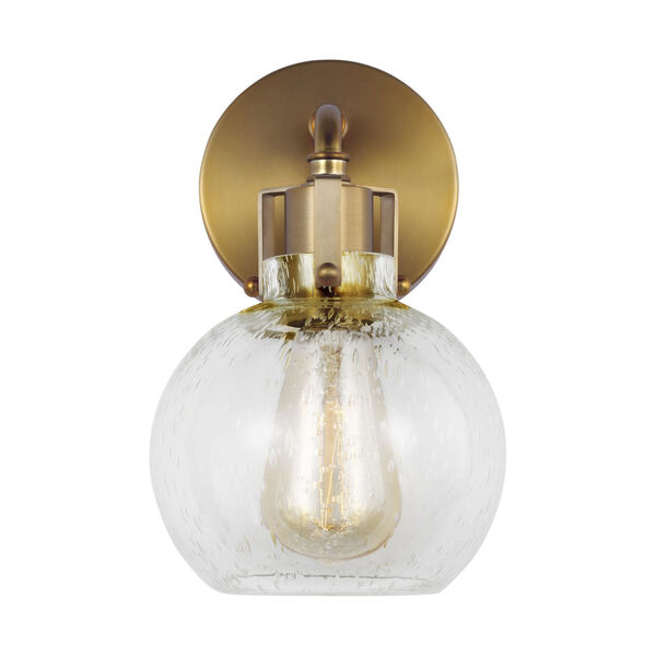 Clara Burnished Brass Six-Inch One-Light Wall Sconce, image 1