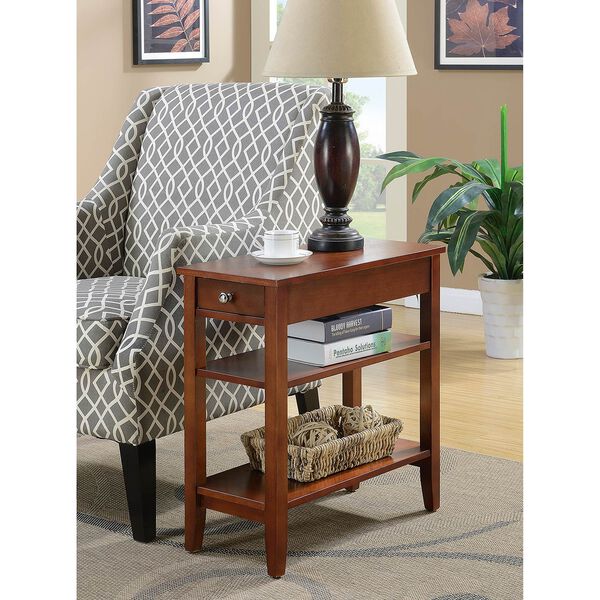 American Heritage Three Tier End Table with Drawer, image 3