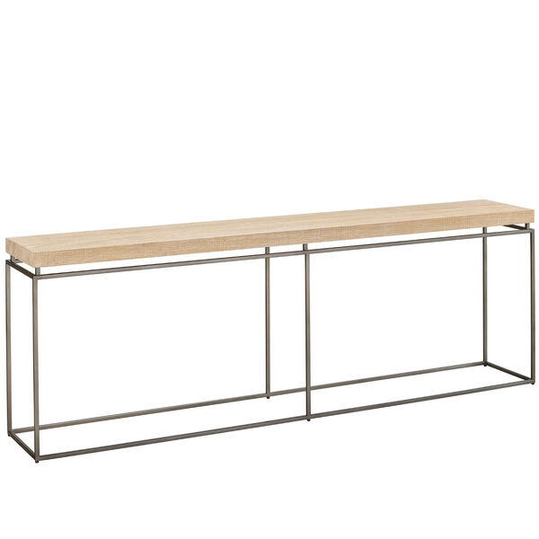 Watts Rustic Natural Oak and Black Console Table, image 3