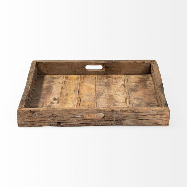Carson Brown Small Reclaimed Wood Tray, image 2