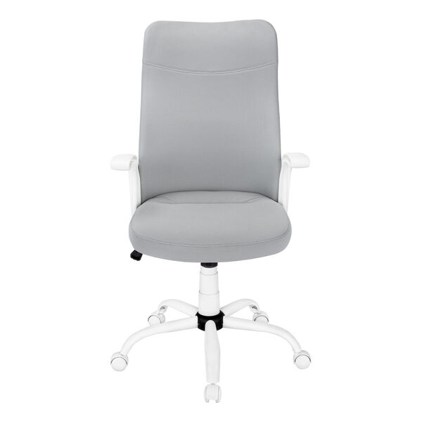 White and Grey Multi Position Office Chair, image 3