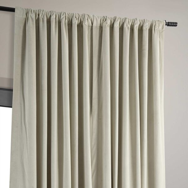 Cool Beige Double Wide Blackout Velvet Single Curtain Panel 100 x 84, image 4