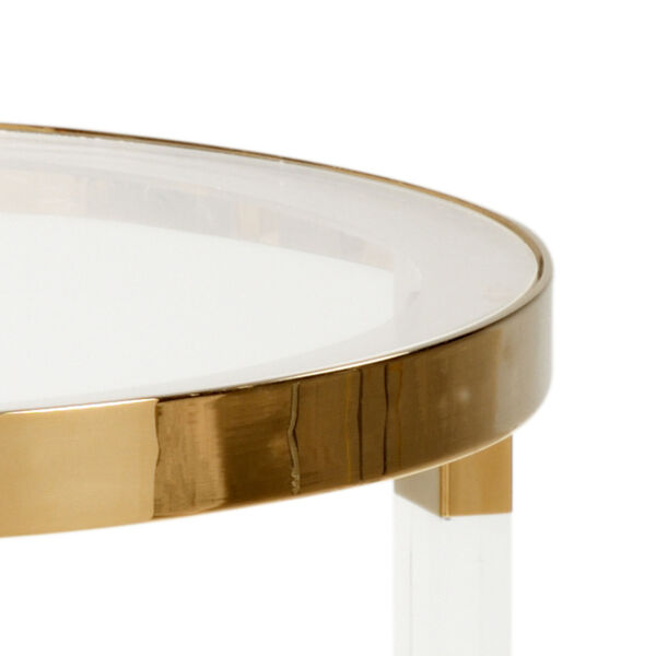Moravian Polished Brass  Side Table, image 2