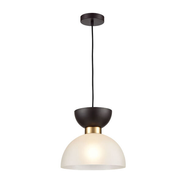Softshot Oil Rubbed Bronze and Black One-Light Pendant, image 1