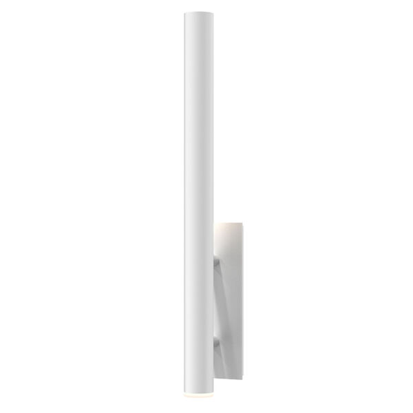 Flue Textured White 30-Inch LED Sconce, image 1