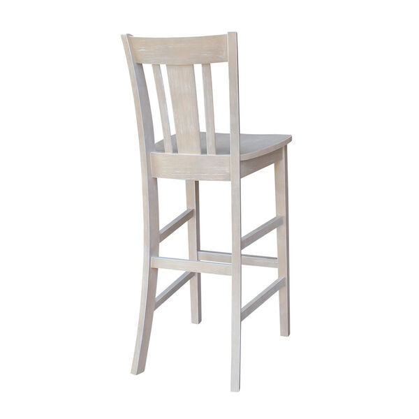 San Remo Barheight Stool in Washed Gray Taupe, image 3