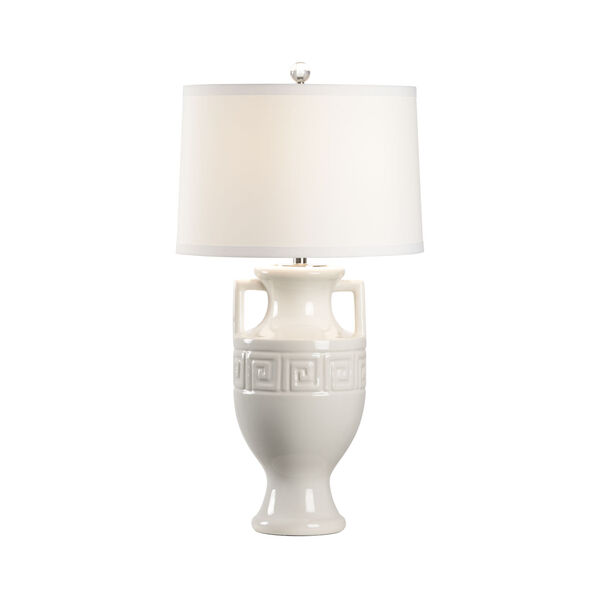 Bradshaw Orrell White Glaze One-Light Ceramic Table Lamp, image 1