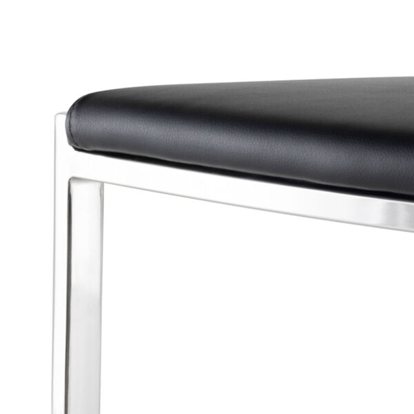 Aaron Black and Silver Bar Stool, image 4
