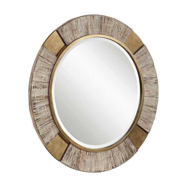 Reuben Gold Round Mirror, image 3