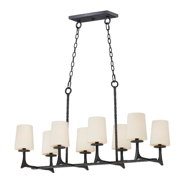 Anvil Natural Iron 17-Inch Eight-Light Adjustable Linear Pendant, image 1
