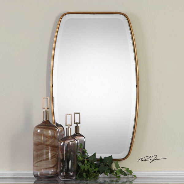 Canillo Antiqued Gold Mirror, image 1
