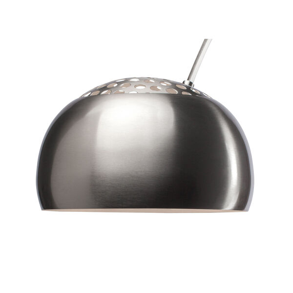 Cora Black and Brushed Silver One-Light Floor Lamp, image 6