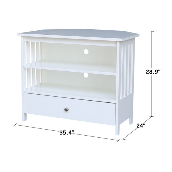 White 35-Inch TV Stand, image 6