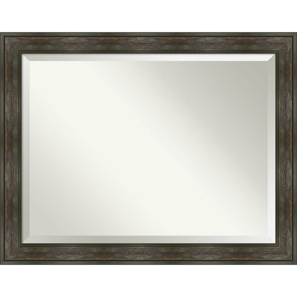 Rail Brown Bathroom Vanity Wall Mirror, image 1