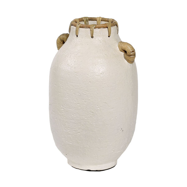 Barcelona White 8-Inch Vase, image 1
