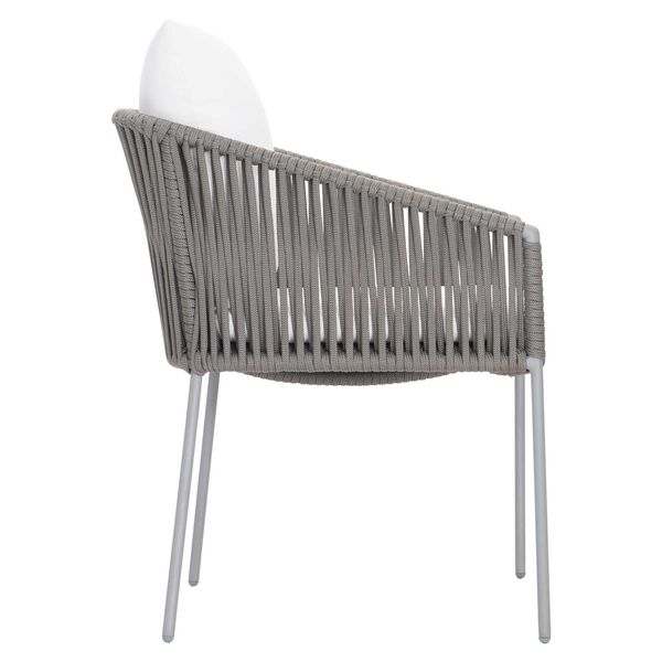 Amalfi Slate Gray Charcoal Mist Outdoor Arm Chair, image 2