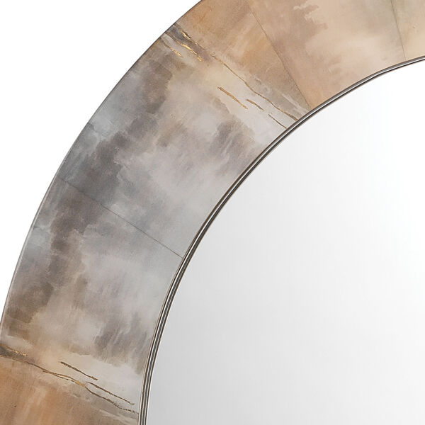 Cloudscape Taupe and Slate Lacquer Mirror, image 4