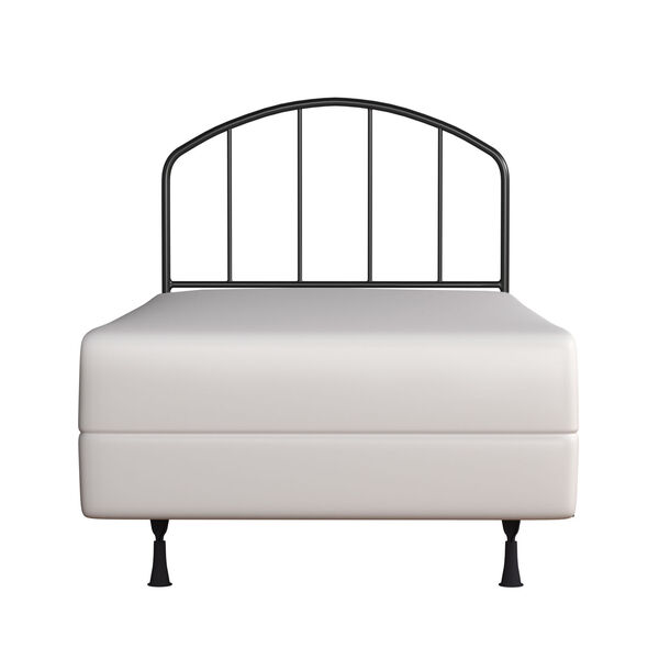 Tolland Black 39-Inch Metal Twin Headboard with Arched Spindle Design and Frame, image 4