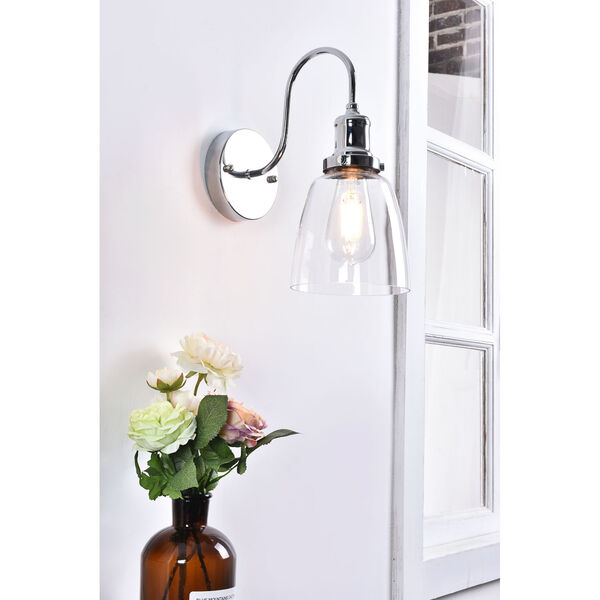 Felicity Chrome Six-Inch One-Light Wall Sconce, image 2