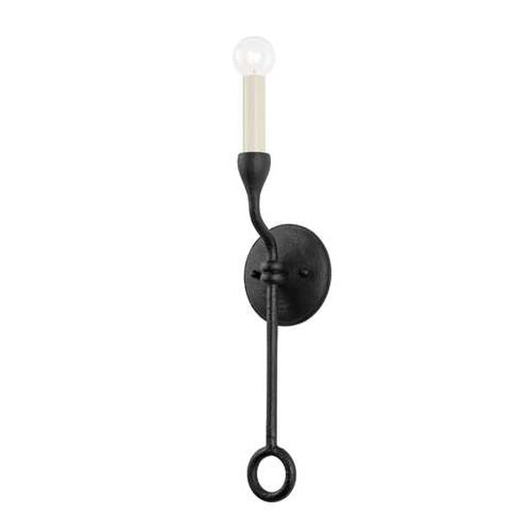 Orson Black Iron One-Light Wall Sconce, image 1