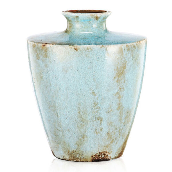 Rich Blue Patina Vase, image 1