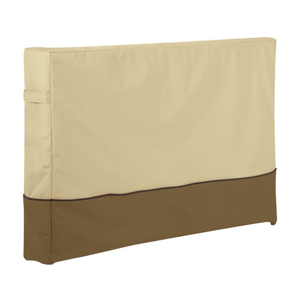 Ash Beige and Brown 46-Inch Outdoor TV Cover, image 1
