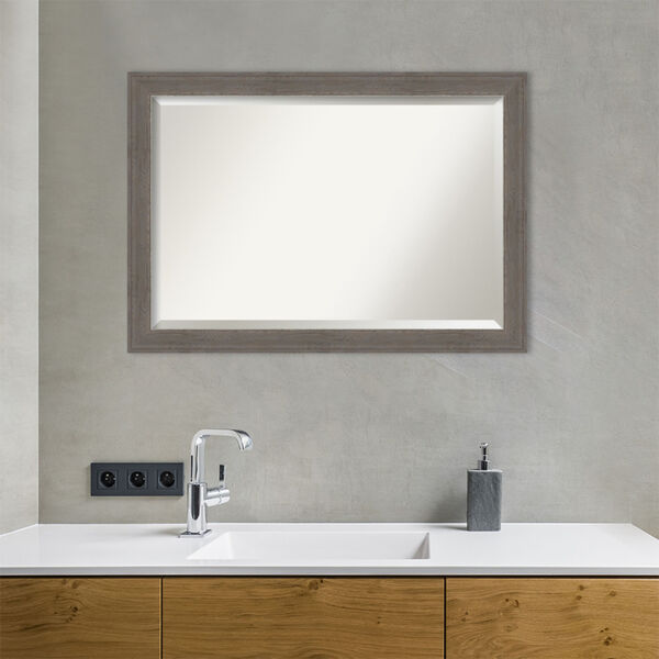 Alta Brown and Gray 41W X 29H-Inch Bathroom Vanity Wall Mirror, image 5