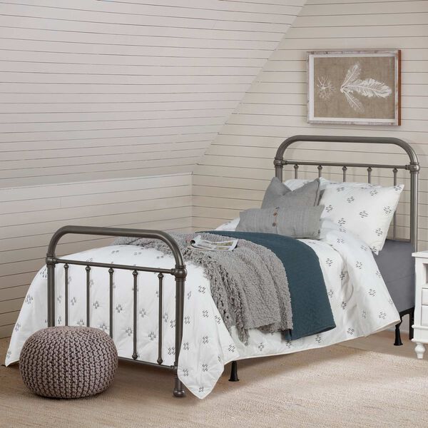 Kirkland Aged Pewter Twin Bed, image 2