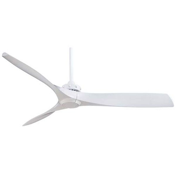 Aviation 60-Inch Ceiling Fan in White with Three Blades, image 1