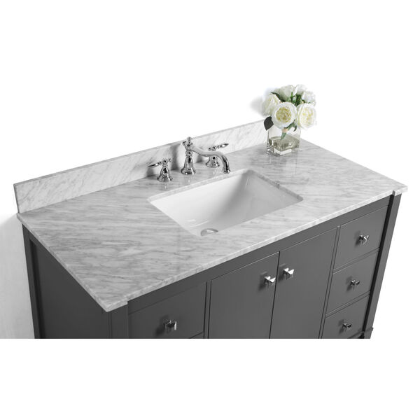 Kayleigh Sapphire Gray 48-Inch Vanity Console with Mirror, image 5