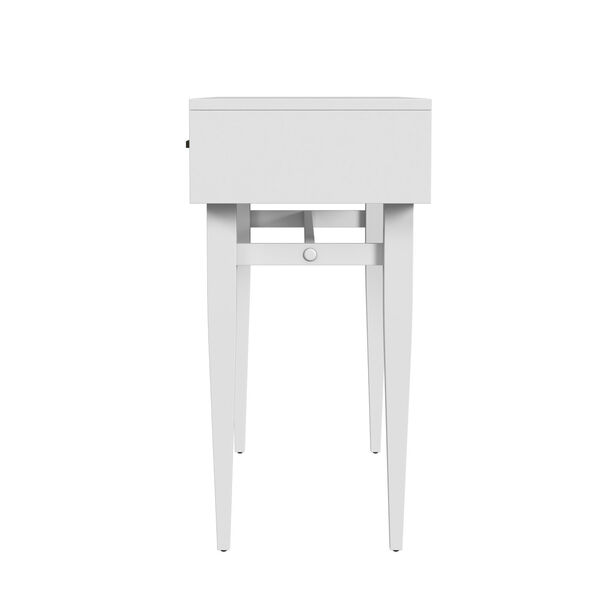 Lavery Cottage White Console Table with Storage, image 4