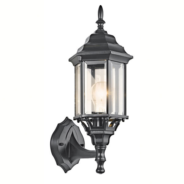 Chesapeake Black Painted Outdoor Wall Light, image 1