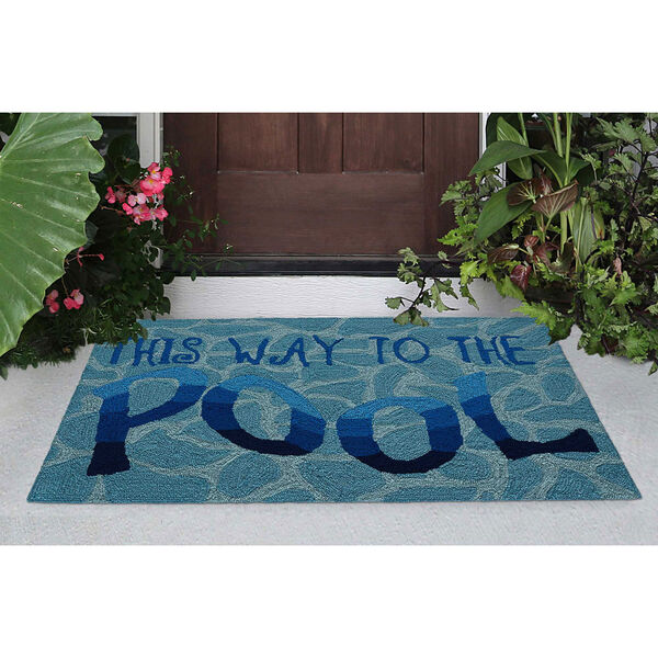 Frontporch Natural Rectangular 30 In. x 48 In. This Way To The Pool Outdoor Rug, image 4