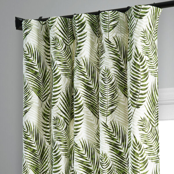 Kupala Green Printed Cotton Single Panel Curtain, image 5