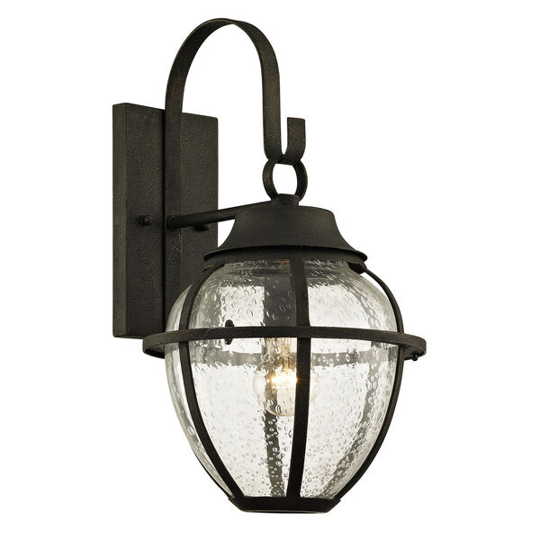 Bunker Hill Vintage Bronze One-Light Outdoor Wall Sconce with Clear Seeded Glass, image 1