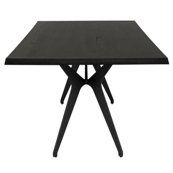 Daniele Onyx and Matte Black Dining Table, image 3