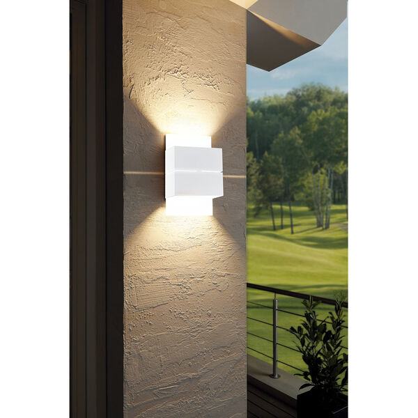 Kibea White Two-Light LED Outdoor Wall Sconce, image 3