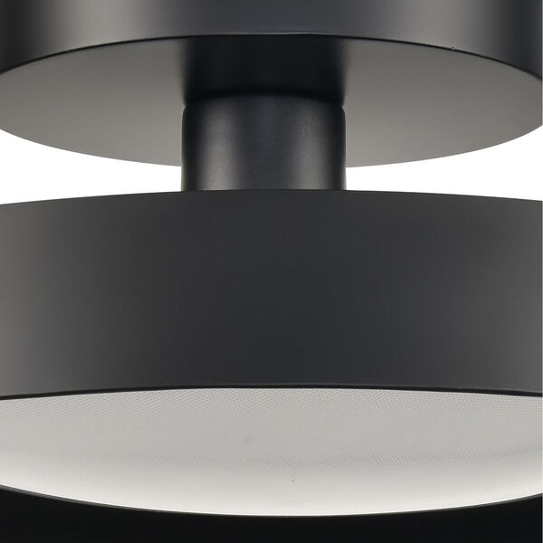 Nancy Matte Black 12-Inch LED Semi Flush Mount, image 5