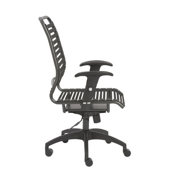 Baba Black 27-Inch Flat High Back Office Chair, image 3