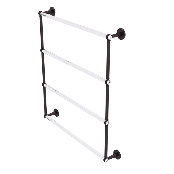 Clearview 4 Tier 30-Inch Ladder Towel Bar with Twisted Accent, image 1