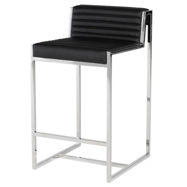 Zola Black and Silver Counter Stool, image 1