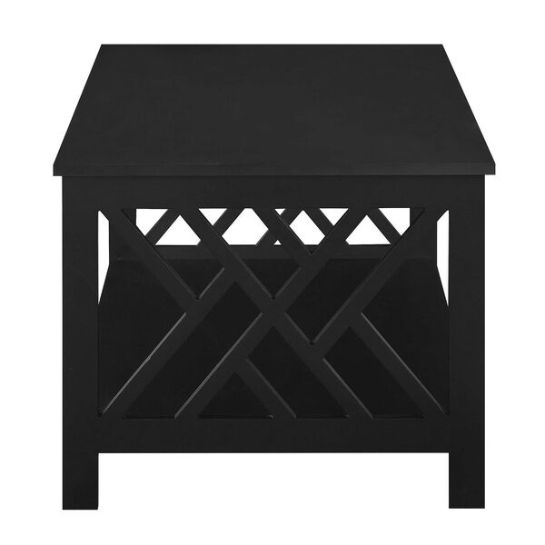 Titan Black Coffee Table with Shelf, image 4