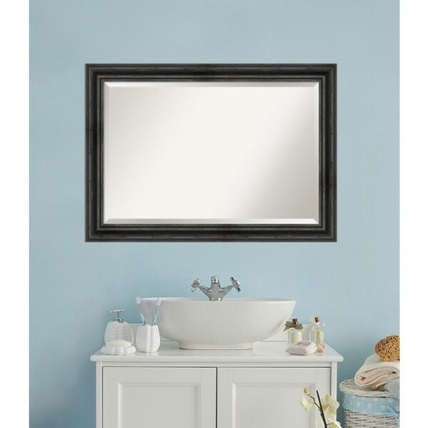 Rustic Pine Black 41-Inch Bathroom Wall Mirror, image 5